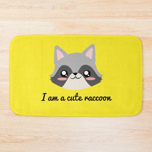 Item preview, cute raccoon face with text designed and sold by yessebel.