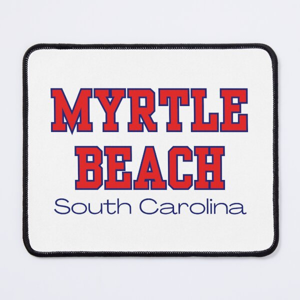 Item preview, Myrtle Beach South Carolina Varsity Print Red Navy designed and sold by Sunshine-Dreams.