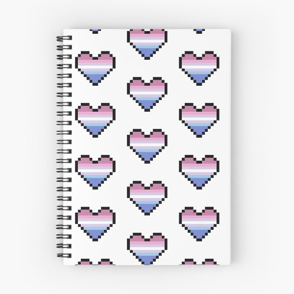Item preview, Heart flag from Bigénero / Bigender community pixel art white background designed and sold by Axel-Speed.