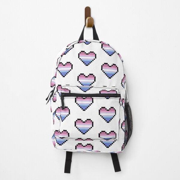 Item preview, Heart flag from Bigénero / Bigender community pixel art white background designed and sold by Axel-Speed.