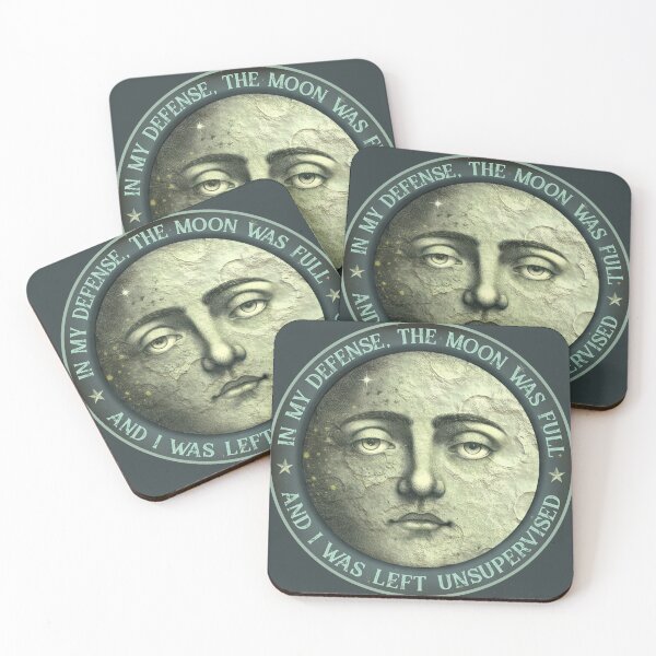 Item preview, In my defense the moon was full and I was unsupervised, vintage inspired design designed and sold by HaggisVitae.