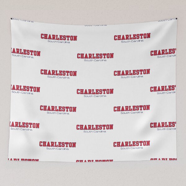 Item preview, Charleston South Carolina Varsity Print Red Navy designed and sold by Sunshine-Dreams.