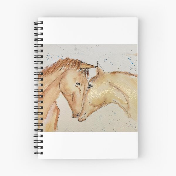 Item preview, Horses snuggling  designed and sold by watercolorsLiz.