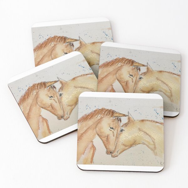 Item preview, Horses snuggling  designed and sold by watercolorsLiz.