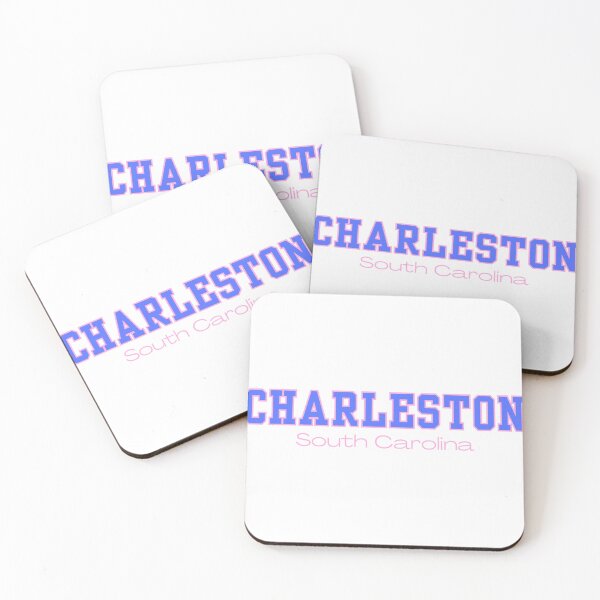 Item preview, Charleston South Carolina Varsity Print Blue Pink designed and sold by Sunshine-Dreams.