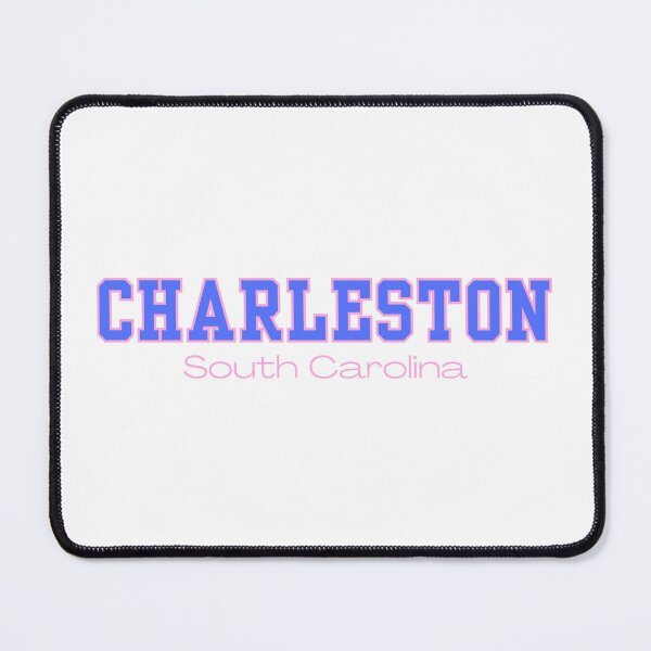 Item preview, Charleston South Carolina Varsity Print Blue Pink designed and sold by Sunshine-Dreams.