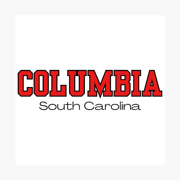 Item preview, Columbia South Carolina Varsity Print Red Black  designed and sold by Sunshine-Dreams.