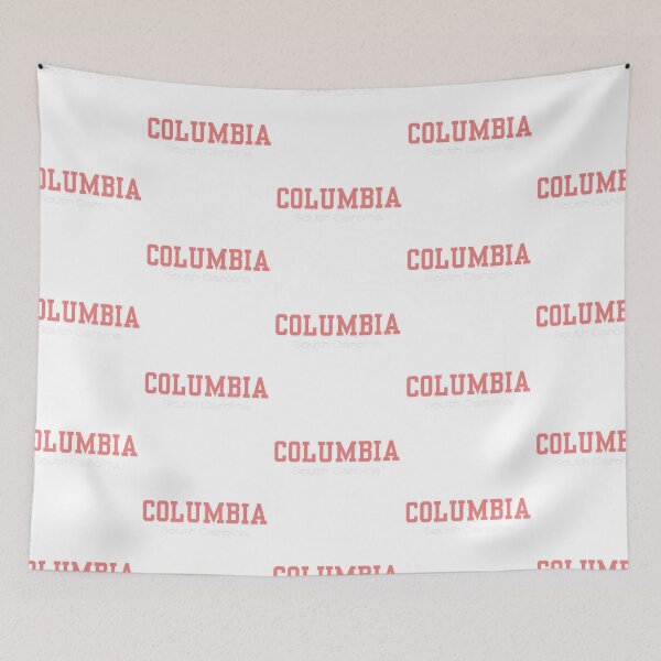 Item preview, Columbia South Carolina Varsity Print Pink White designed and sold by Sunshine-Dreams.