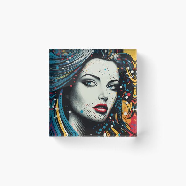 Item preview, Pop Art Brunette Woman designed and sold by rcwm.