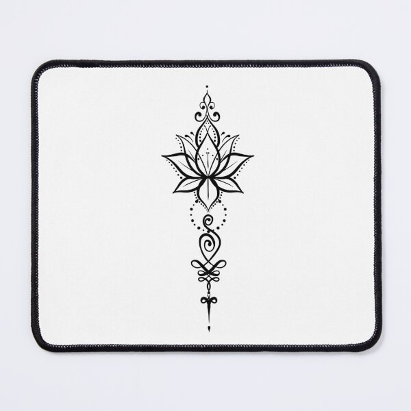 Item preview, Lotus Unalome designed and sold by CuteTattoo.
