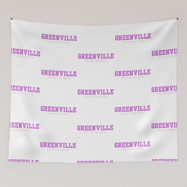 Item preview, Greenville South Carolina Varsity Print Purple Pink designed and sold by Sunshine-Dreams.