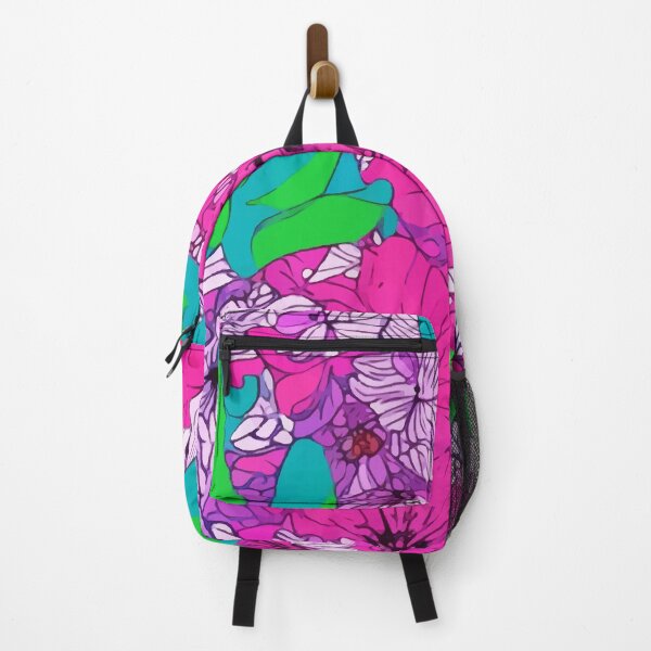 Item preview, Large scale, colorful retro abstractflorals designed and sold by SophieClimaArt.