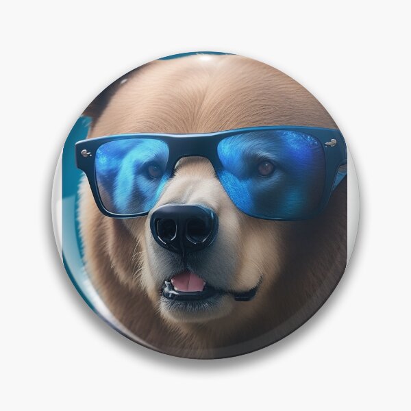 Item preview, Cool bear with glasses designed and sold by zozolekk.
