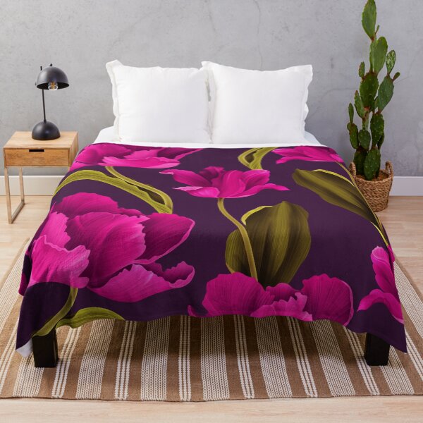 Item preview, Bright Magenta Floral pattern designed and sold by MGdezigns.