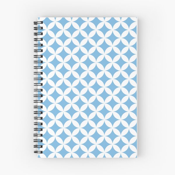 Item preview, Midmod Geometric Pattern (sky blue/white) designed and sold by Design Minds Boutique.