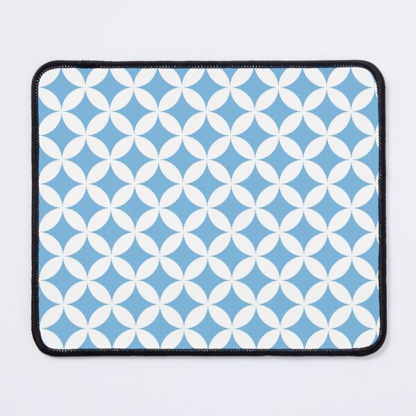 Item preview, Midmod Geometric Pattern (sky blue/white) designed and sold by Design Minds Boutique.