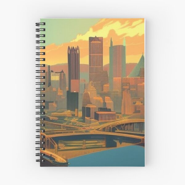 Aperçu de l'œuvre Affiche de voyage vintage : Pittsburgh V.2 créée et vendue par RoyallyColorful.