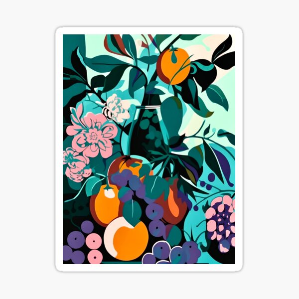 Item preview, Blue & Green Matisse Flower: Classic Modern Art Illustration V.3 designed and sold by Pexelpanoramas.