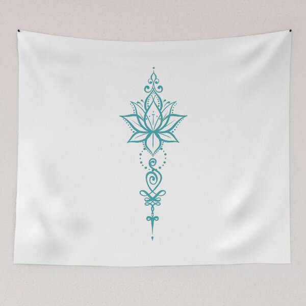 Item preview, Lotus Unalome designed and sold by CuteTattoo.