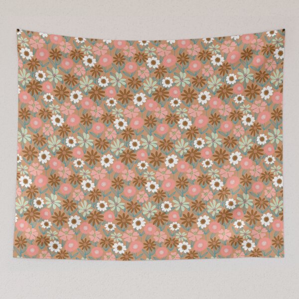 Item preview, Floral Folk Pink Brown designed and sold by Ale's Art.