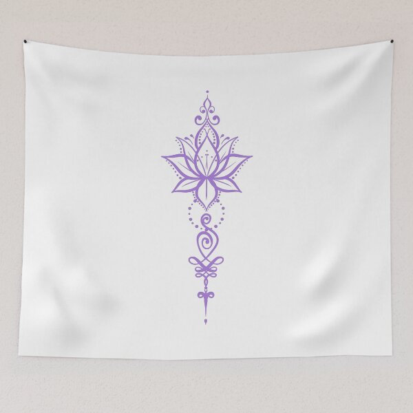 Item preview, Unalome Lotus Flower designed and sold by CuteTattoo.