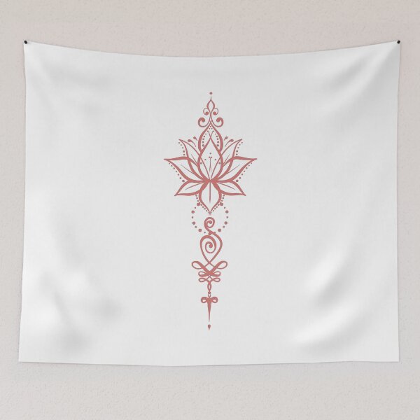 Item preview, Lotus Unalome designed and sold by CuteTattoo.