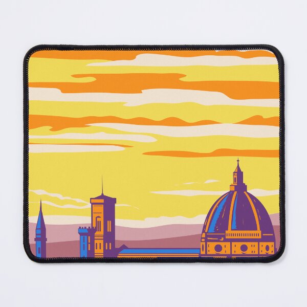Item preview, Florence Viewed From Michelangelo Hill Tuscany Region Italy WPA Art Deco Poster designed and sold by patrimonio.