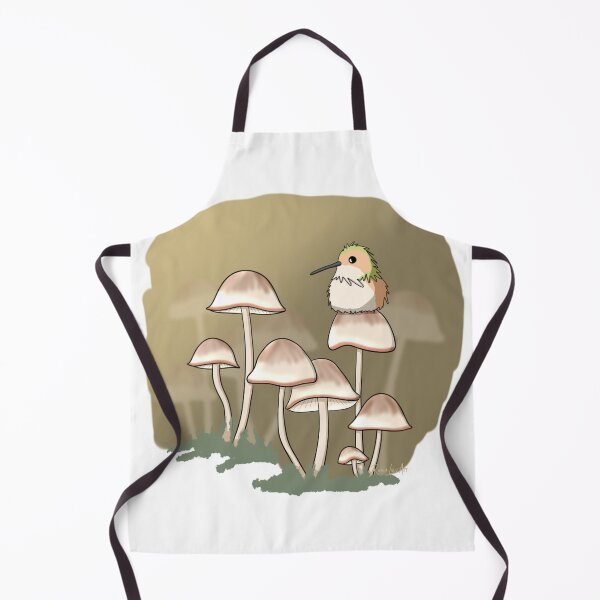 Item preview, Tiny Hummingbird, Tiny Mushrooms designed and sold by RhondaLuluArt.