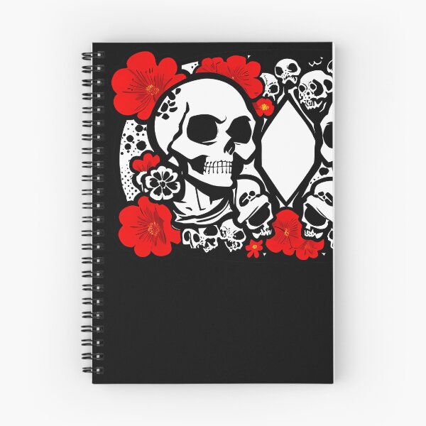 Item preview, Fiery Blossoms: Fierce Skull Surrounded by Fiery Flowers designed and sold by Mechanical-Artt.