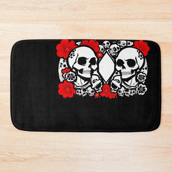 Item preview, Fiery Blossoms: Fierce Skull Surrounded by Fiery Flowers designed and sold by Mechanical-Artt.