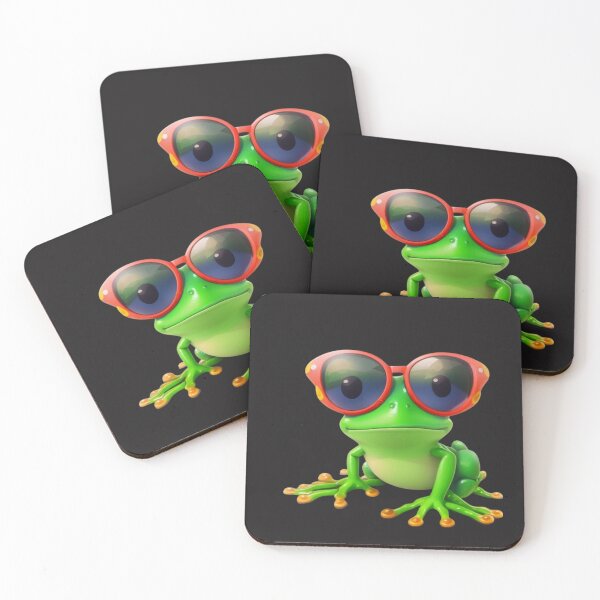 Item preview, Frog with sunglasses. designed and sold by TenderSoar.