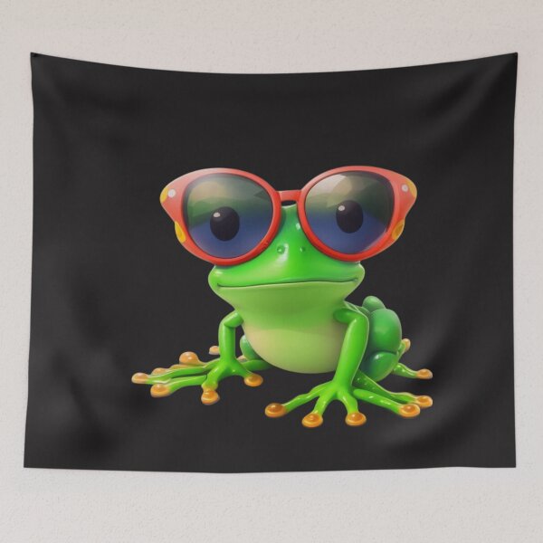 Item preview, Frog with sunglasses. designed and sold by TenderSoar.