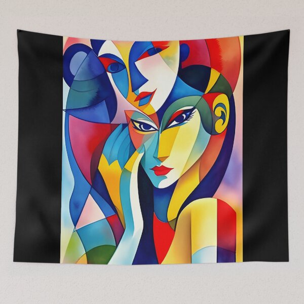 Item preview, Womans cubism style designed and sold by ThousandsShades.