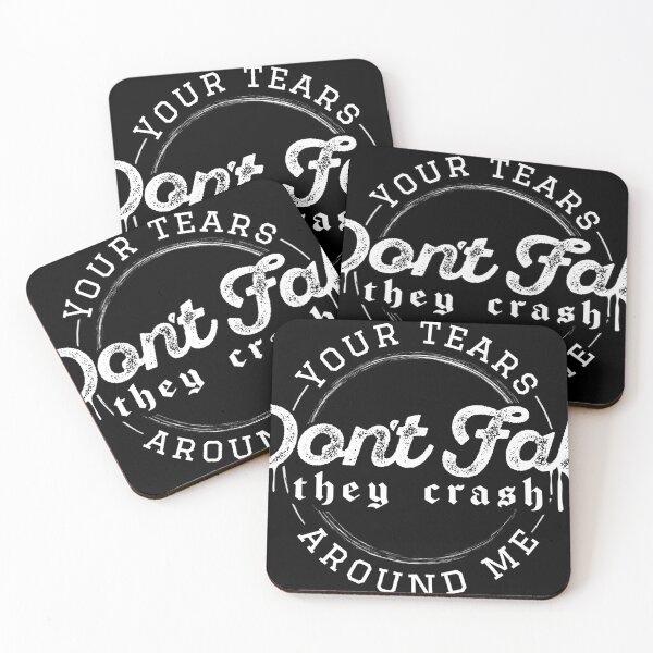 Item preview, Your tears don't fall your tears don't fall bullet for my valentine calligraphy typography phrase emo metalcore - white designed and sold by N3F1.