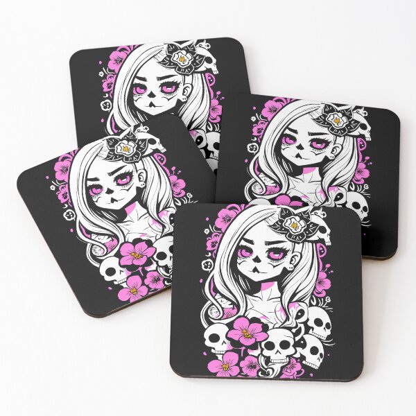 Item preview, Vibrant Blossom Skull Artwork designed and sold by Mechanical-Artt.