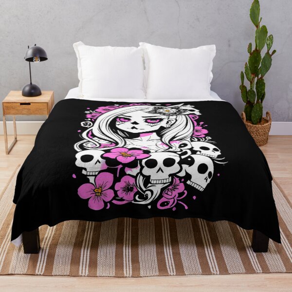 Item preview, Vibrant Blossom Skull Artwork designed and sold by Mechanical-Artt.