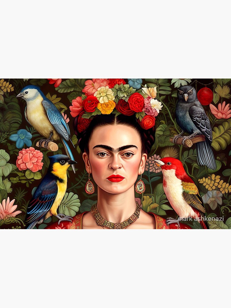 Thumbnail 4 of 4, Zipper Pouch, Frida Kahlo 7 designed and sold by motiashkar.
