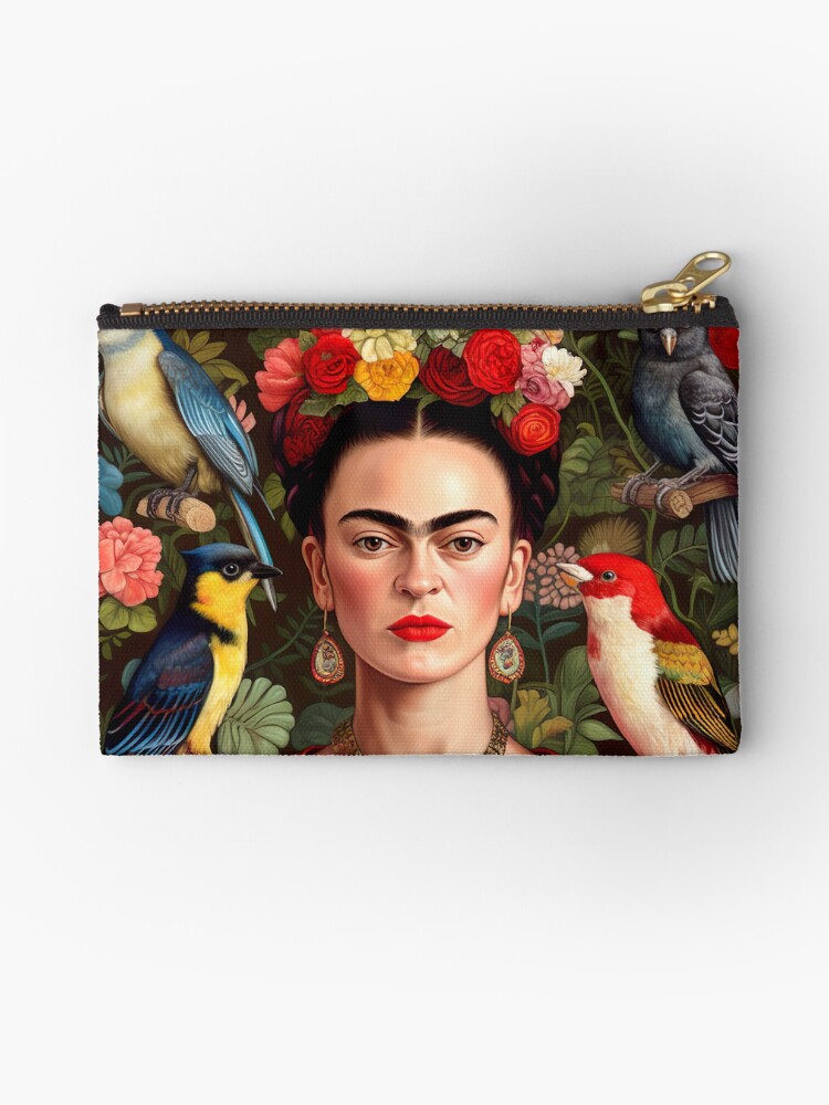Thumbnail 1 of 4, Zipper Pouch, Frida Kahlo 7 designed and sold by motiashkar.