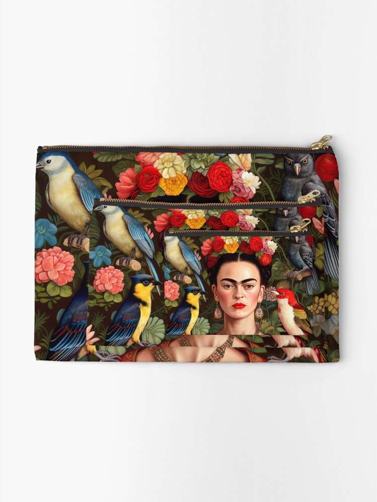 Thumbnail 2 of 4, Zipper Pouch, Frida Kahlo 7 designed and sold by motiashkar.