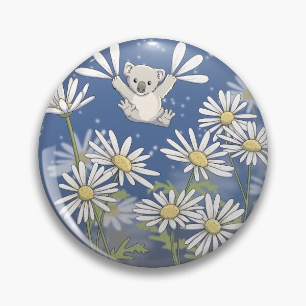 Item preview, Koala Flying in the Daisies designed and sold by RhondaLuluArt.