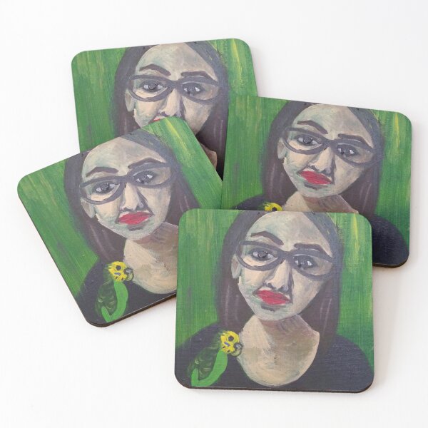 Item preview, Self Portrait with Bubo the Parakeet  designed and sold by Allison Campbell.