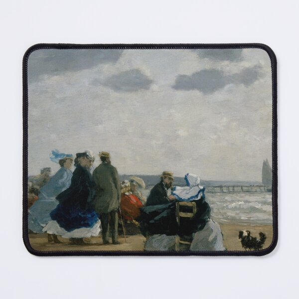 Item preview, On the Beach, Dieppe | Eugene Boudin | 1864 French Seascape Art designed and sold by CJET.