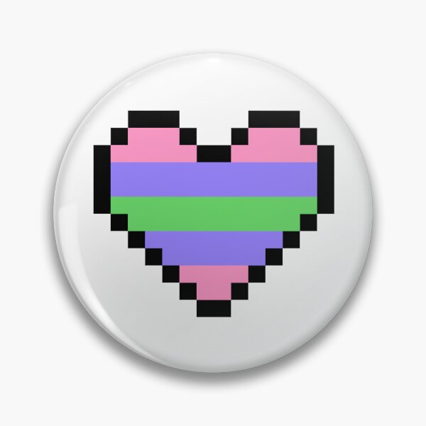 Item preview, Heart flag from Trigénero / Trigender community pixel art white background designed and sold by Axel-Speed.