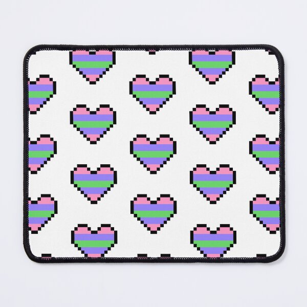 Item preview, Heart flag from Trigénero / Trigender community pixel art white background designed and sold by Axel-Speed.