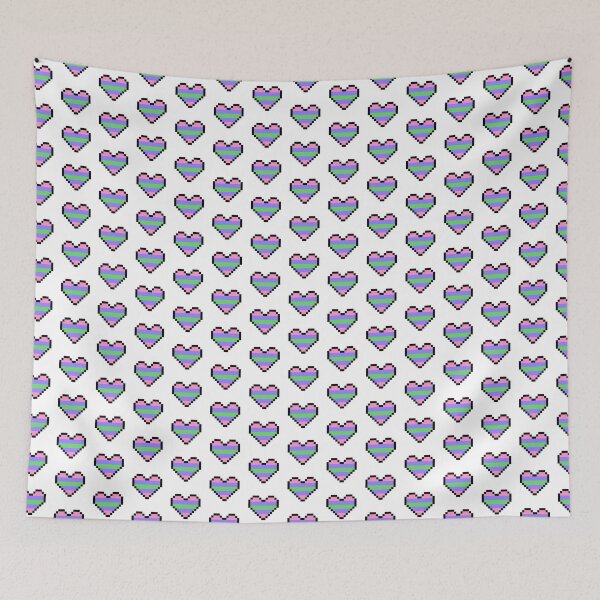 Item preview, Heart flag from Trigénero / Trigender community pixel art white background designed and sold by Axel-Speed.