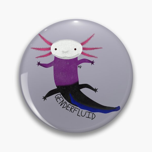 Item preview, Genderfluid Pride Flag Axolotl designed and sold by HopelessHazard.