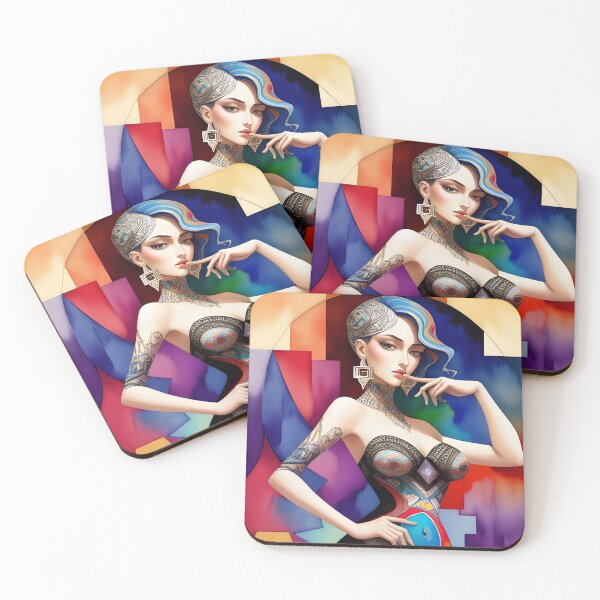 Item preview, Mujer cubismo estilo n.4 designed and sold by ThousandsShades.