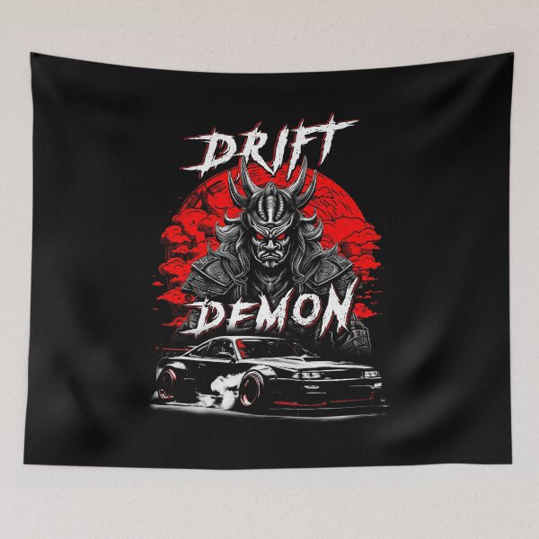 Item preview, Drift Demon Samurai JDM Car Drifting Phonk Music Trash Gang Japan Style designed and sold by FuturisticPixel.