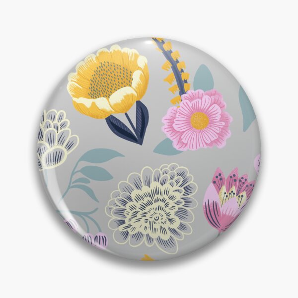 Item preview, Botanical beauty - grey/blue background designed and sold by LucyFaulke.