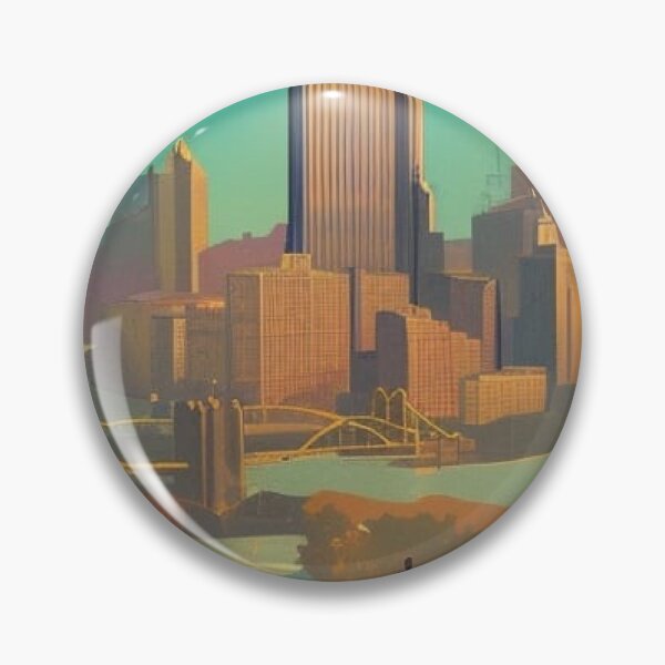 Item preview, Vintage Travel Poster: Pittsburgh V.4 designed and sold by RoyallyColorful.